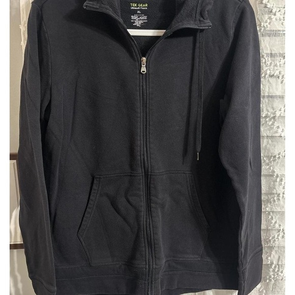 tek gear Other - Tek‎ Gear Ultrasoft Fleece Full Zip Hoodie Black Mens XL Sweatshirt Jacket